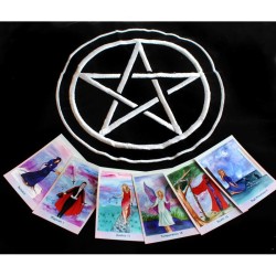 TAPETE Terciopelo Pentagr