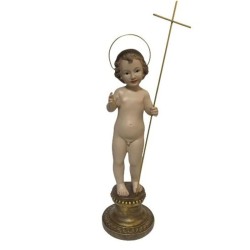 Niño Jesus 43 cm Desnudo c/ Cruz - Resina
