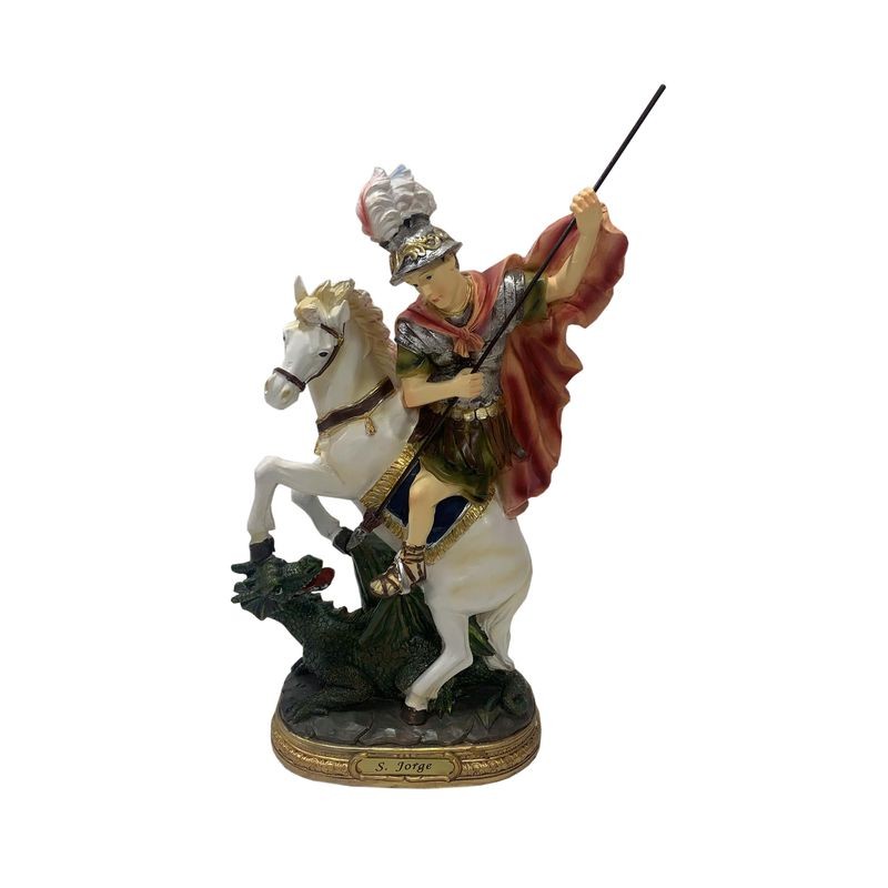 San Jorge 30 cm (Acabado Barroco) - Resina