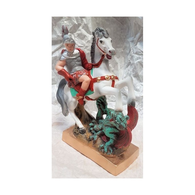 San Jorge a Caballo 18 cm - Escayola