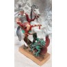 San Jorge a Caballo 18 cm - Escayola