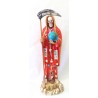 Santa Muerte Vestida Roja 71 cm - Resina Artesanal ·