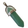 Colgante Piedra Punta Cuarzo Verde 3.5 a 4 cm (Engarce Acero)