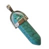 Colgante Piedra Punta Howlita 3.5 a 4 cm (Engarce Acero)