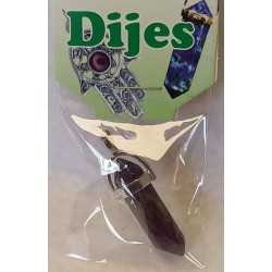 Colgante Piedra Punta Amatista 3.5 a 4 cm (Engarce Acero)
