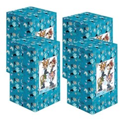 Set 4 Hadas 18 cm c/ Luna Alas Traslucidas - Resina