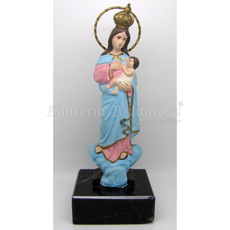 Virgen de la Buena Leche 12 cm - Resina (Base Marmol) (HAS)