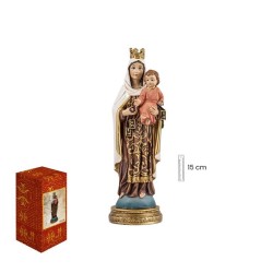 Virgen del Carmen 15 cm - Resina