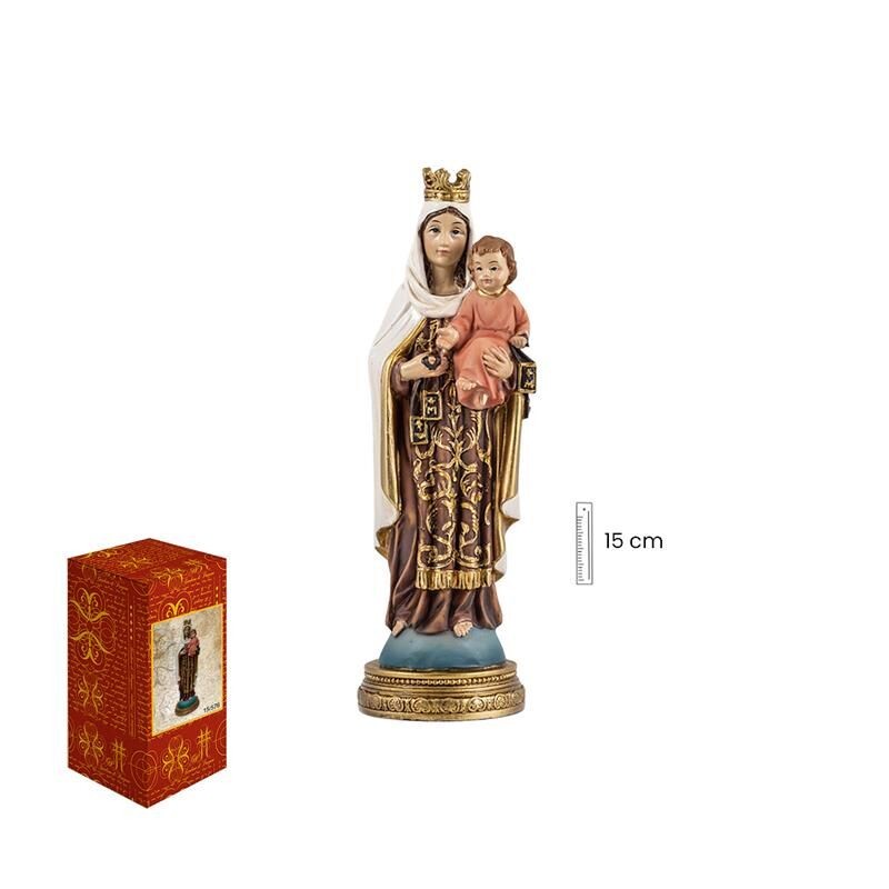 Virgen del Carmen 15 cm - Resina