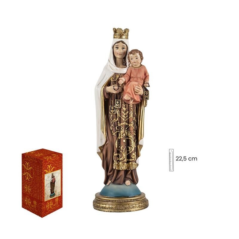 Virgen del Carmen 22 cm - Resina