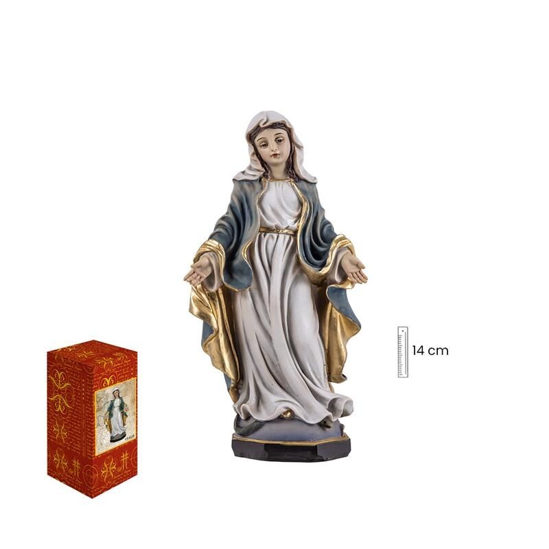 Virgen Milagrosa Movimiento 14 cm - Resina