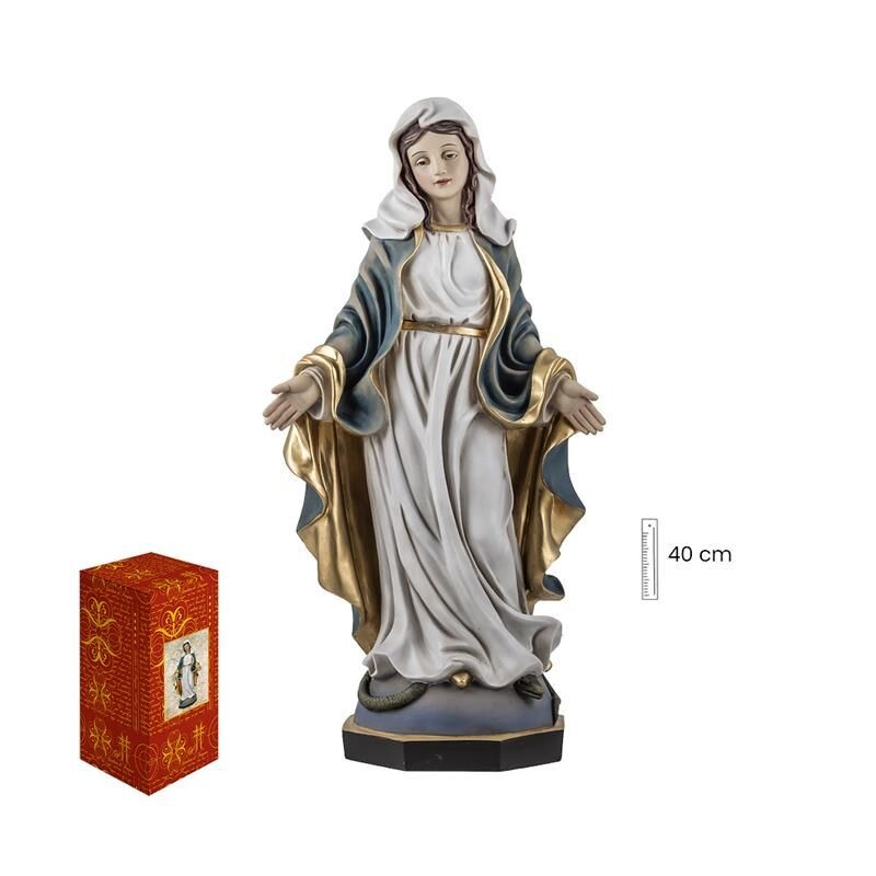 Virgen Milagrosa Movimiento 40 cm - Resina