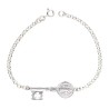 Amuleto Plata Pulsera Llave San Benito 17-20 cm Ajustable