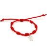 Pulsera Hilo Rojo 7 Nudos c/ Cruz de Caravaca (Ovalada) en