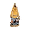 Virgen Caridad 30 cm Cobre Amarilla - Resina