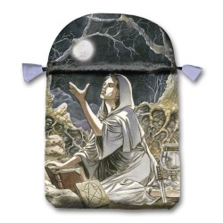 Bolsa Tarot Seda Luna Pagana 23 x 16 cm Rosa (Motivo