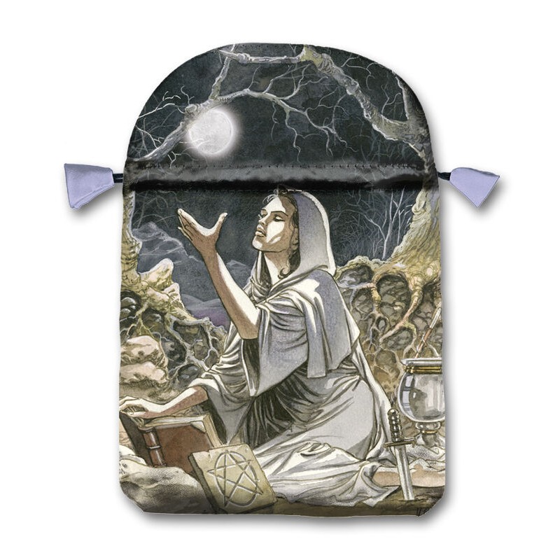 Bolsa Tarot Seda Luna Pagana 23 x 16 cm Rosa (Motivo