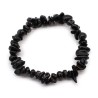 Pulsera Piedra Semipreciosa Agata Negra (Elastica)