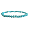 Pulsera bolas de Turquenita 4 mm (Elastica)