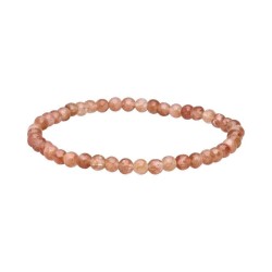Pulsera Piedra Rodada Sol Bola 4 mm (Elastica)