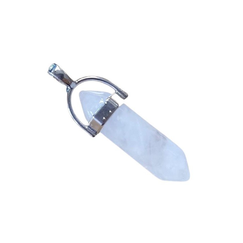 Colgante Piedra Punta Cristal de Roca 3.5 a 4 (Engarce Acero)
