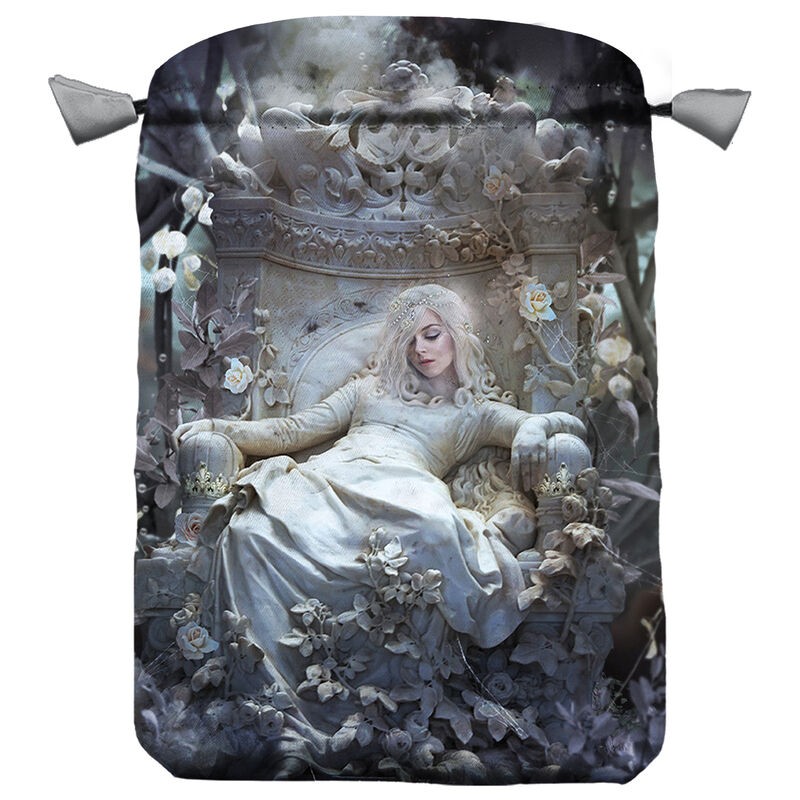 Bolsa Tarot Seda Negra 23 x 16 cm (Motivo La Nuit)