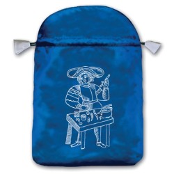 BOLSA Tarot Seda Azul 23