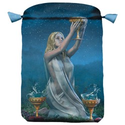 Bolsa Tarot Viceversa - Seda 23 x 16 cm (azul)