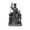 Diosa de la Justicia En Trono 17 cm (Dorado Viejo) - Resina