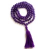 Collar Tibetano Mala Piedra Amatista (41 cm - 108 Bolas de