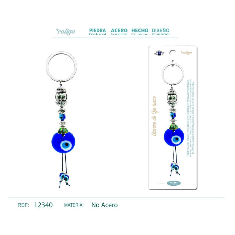 Llavero De Ojo Turco modelo D (P2) ·