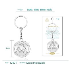 Llavero Triqueta grabado en Acero (P2) ·