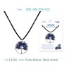 Colgante Arbol De Vida Con Piedra Lapislazuli con cordon