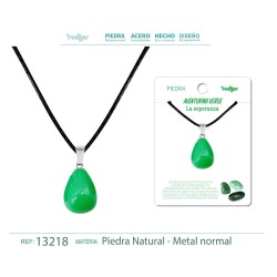 Colgante Gotita De Piedra Aventurina Verde (P2)