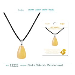 Colgante Gotita De Piedra Jade Amarillo (P2)