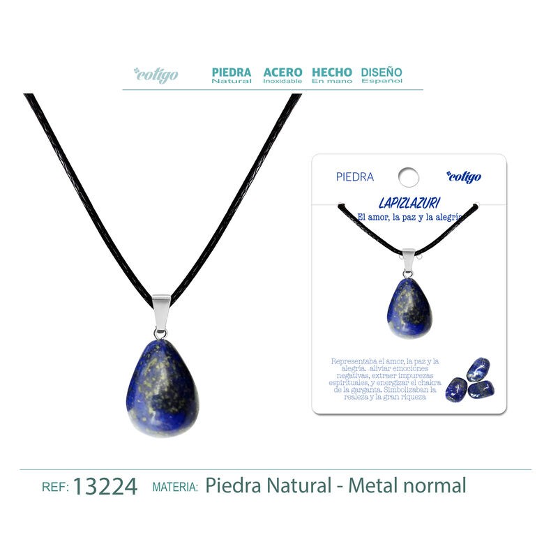 Colgante Gotita De Piedra Lapislazuli (P2)