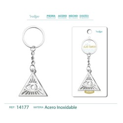 Llavero Ojo Turco labrado en Acero (P2) ·