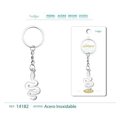 Llavero Serpiente labrado en Acero (P2) ·