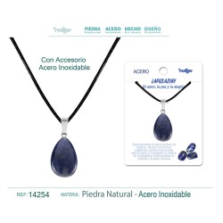 Colgante Gotita Plana Lapislazuli (P2)