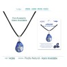 Colgante Lapislazuli con engarce de acero (P2) ·