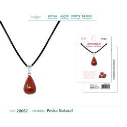Colgante Gotita Jade Rojo (P2)