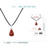Colgante Gotita Jade Rojo (P2)