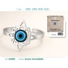 Anillo Nudo de Bruja con Ojo Turco Acero Plateado (P2) ·