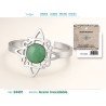 Anillo Nudo de Bruja con Aventurina Verde Acero (P2) ·