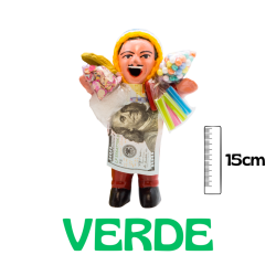 Ekeko Verde 15 cm (Origen: Peru) ·