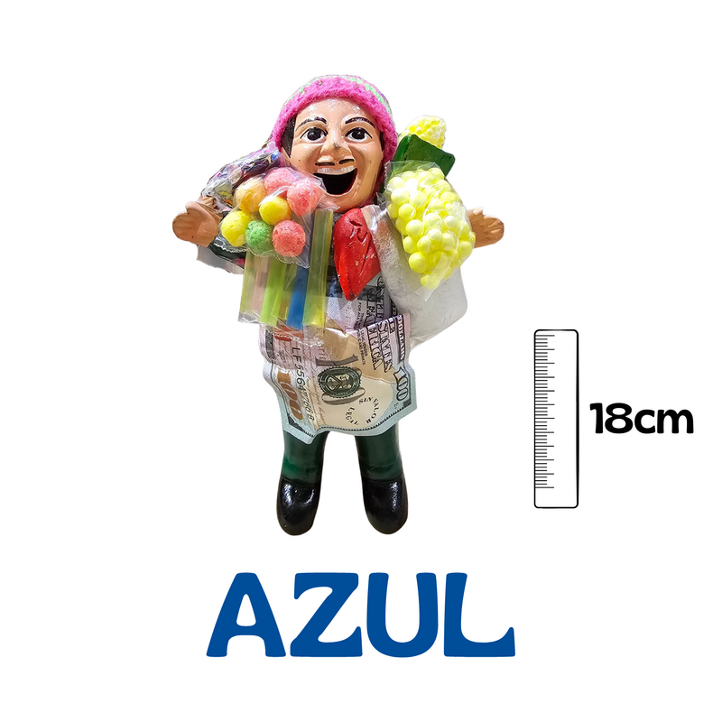 Ekeko Azul 18/20 cm (Origen: Peru)