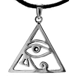 Amuleto Plata Ojo de Horus 2,4 cm (Triangular)