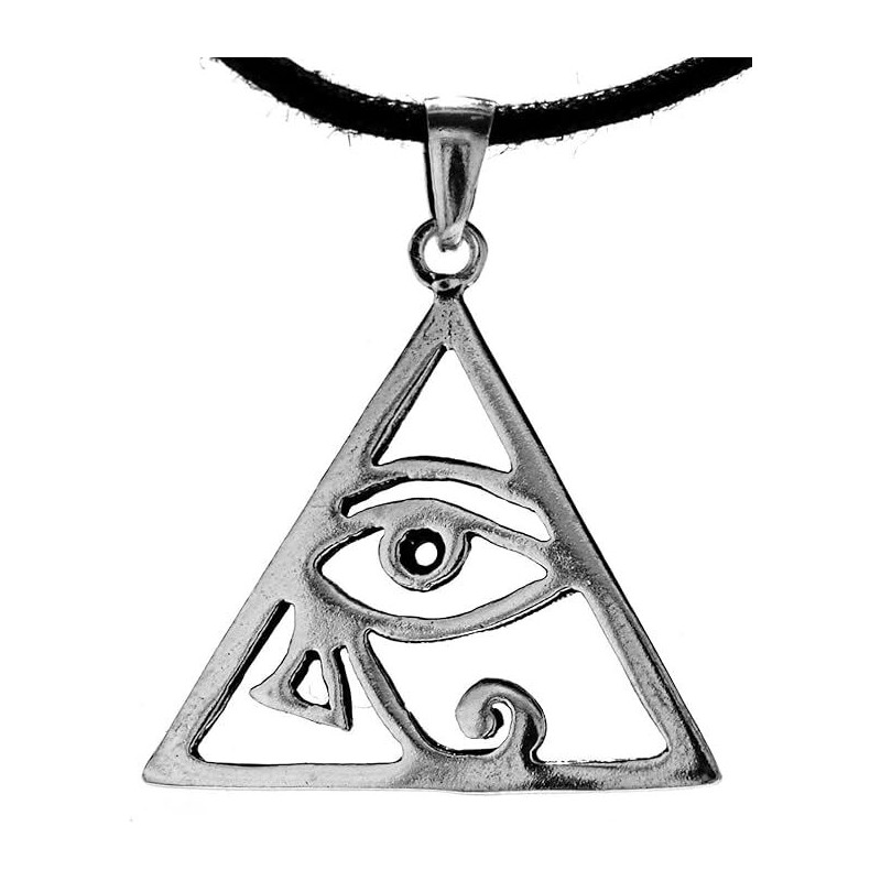 Amuleto Plata Ojo de Horus 2,4 cm (Triangular)