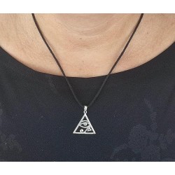 Amuleto Plata Ojo de Horus 2,4 cm (Triangular)
