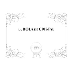 Bola Cristal 08 cm Calidad Premium, con peana y libro -